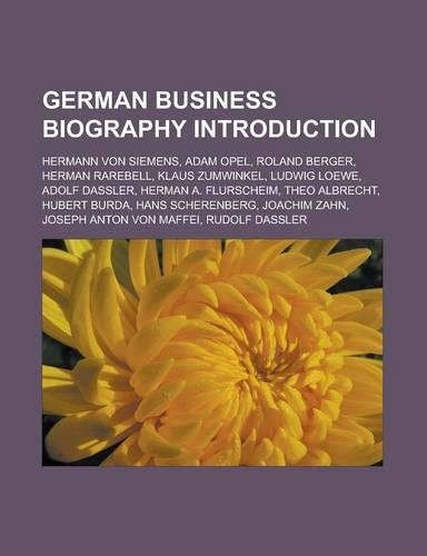German Business Biography Introduction