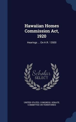 Hawaiian Homes Commission Act, 1920