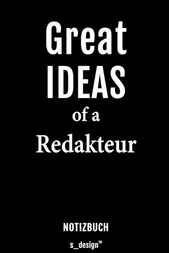 Notizbuch für Redakteure / Redakteur / Redakteurin: Originelle Geschenk-Idee [120 Seiten liniertes blanko Papier]