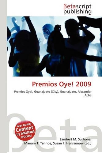 Premios Oye! 2009: (English)