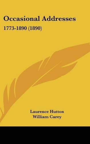 Occasional Addresses