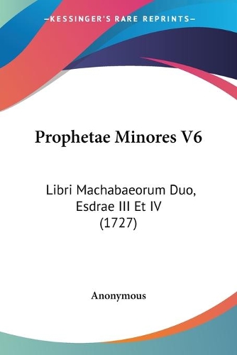Prophetae Minores V6