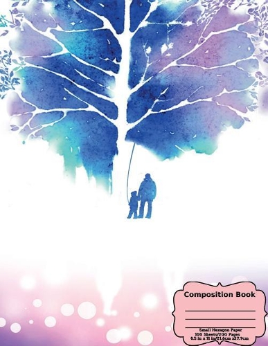 Father And Child Watercolor Composition Book