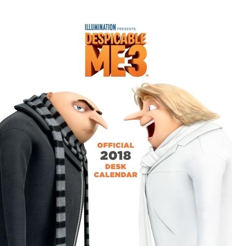 Despicable Me 3 Official Desk Easel 2018 Calendar - Month To View Desk Format
