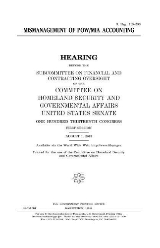 Mismanagement of POW/MIA accounting