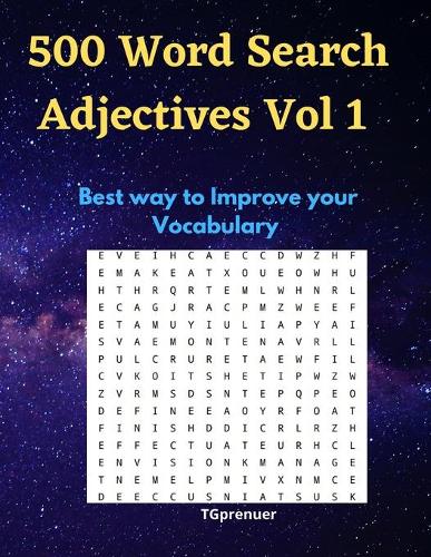 500 Word Search Adjectives Vol 1