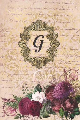 Simply Dots Dot Journal Notebook - Gilded Romance - Personalized Monogram Letter G