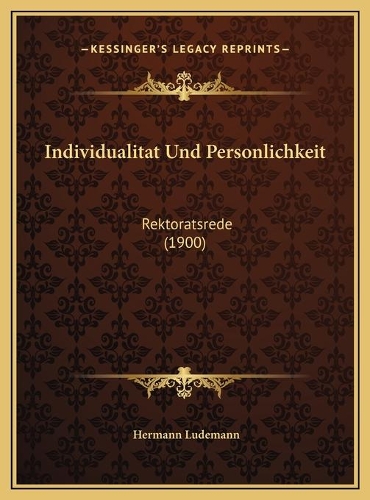 Individualitat Und Personlichkeit