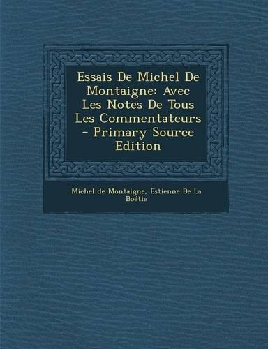 Essais de Michel de Montaigne