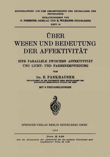 Über Wesen und Bedeutung der Affektivität