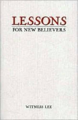 Lessons for New Believers