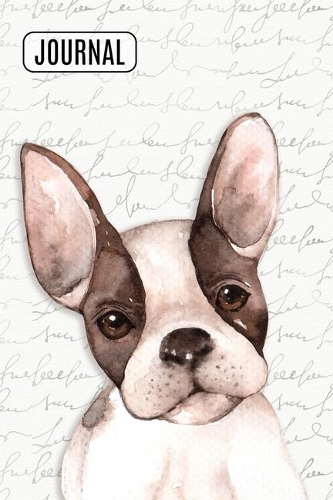 Lined Journal Notebook Watercolor Boston Terrier: 150 Lined Pages Perfect For Writing, Journaling, Notes