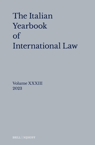 Italian Yearbook of International Law 33 (2023)