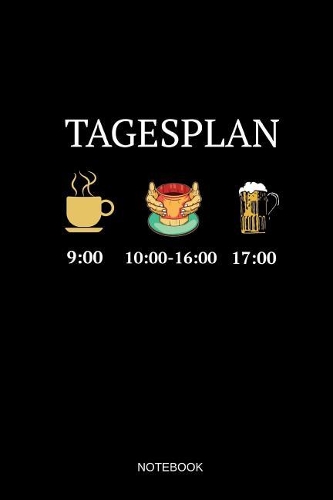 Tagesplan Notebook: Liniertes Notizbuch - Kaffee Töpfern Bier trinken Handarbeit Keramik Ton Geschenk