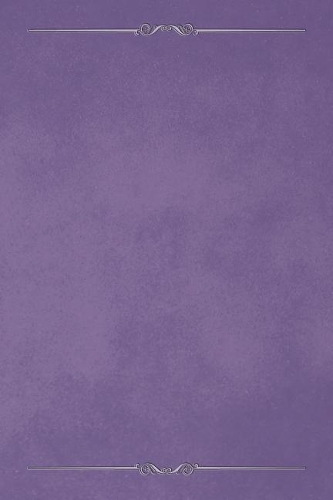 Deluge Purple 101 - Blank Notebook with Bars & Scrolls Borders