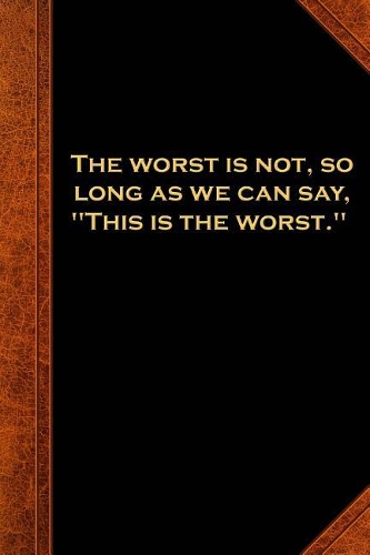 2019 Daily Planner Shakespeare Quote Worst Not 384 Pages