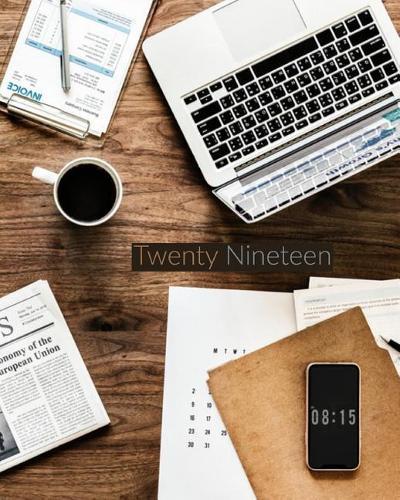 Twenty Nineteen: Just Plan It! Daily Calendar/Appointment Book/Academic Planner
