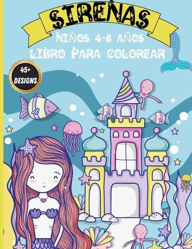 Libro Para Colorear Sirenas Niños 4 - 8 años