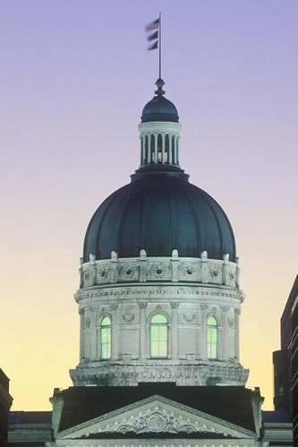 Indiana State Capitol Building in Indianapolis Journal: 150 page lined notebook/diary