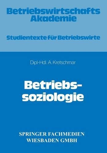 Betriebssoziologie: (German)