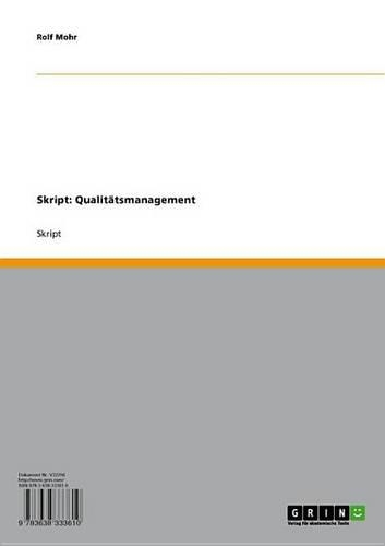 Skript: Qualitatsmanagement