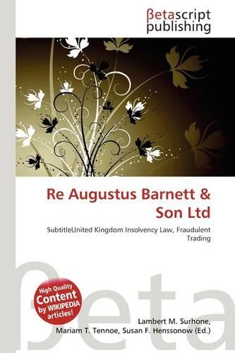 Re Augustus Barnett & Son Ltd