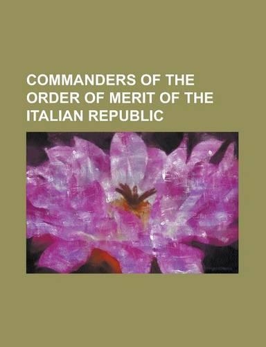 Commanders of the Order of Merit of the Italian Republic