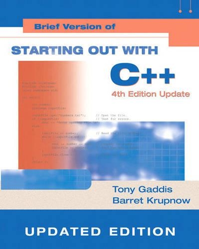 Starting Out with C++