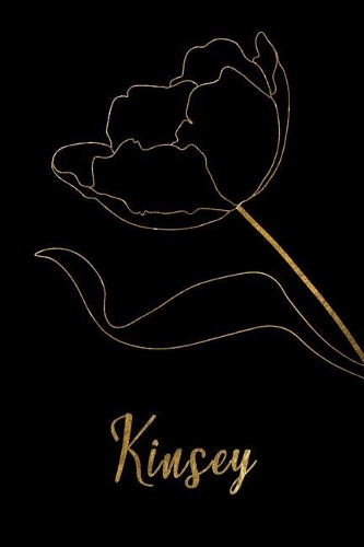 Kinsey: Personalized Writing Journal for Women - Elegant Black and Gold