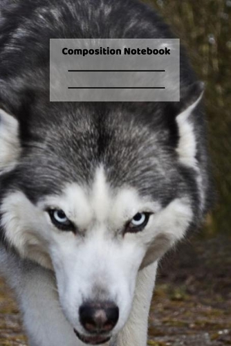 Composition Notebook: Cute Baby Wolf Gift Forest Winter Snow Themed Notebook or Journal