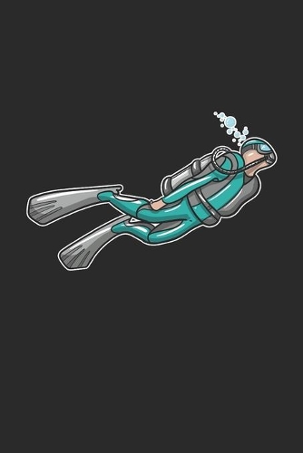 Scuba Diver: 6x9 Ruled Notebook, Journal, Daily Diary, Organizer, Planner