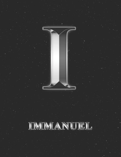 Immanuel: 2 Year Weekly Planner with Note Pages (24 Months) - Silver Effect Personalized Custom Letter I Initial First Name - 2020 - 2021 - Week Planning - Mo