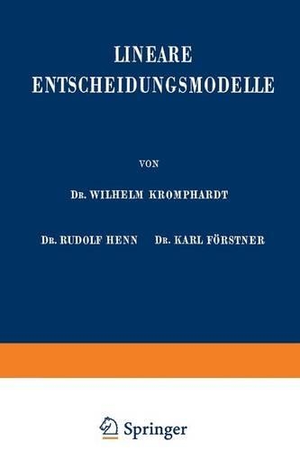 Lineare Entscheidungsmodelle