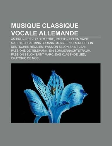 Musique Classique Vocale Allemande