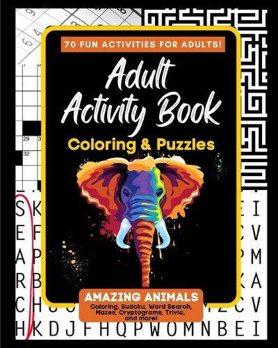Adult Activity Book Amazing Animals