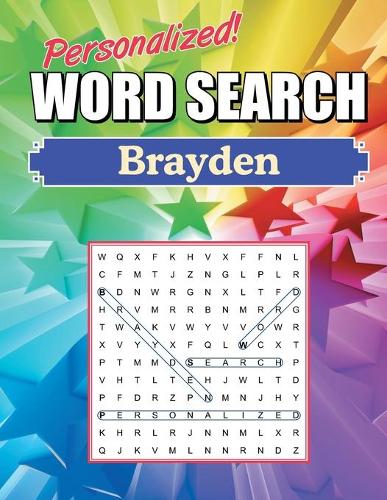 Brayden Word Search: Large Print Word Find Puzzles