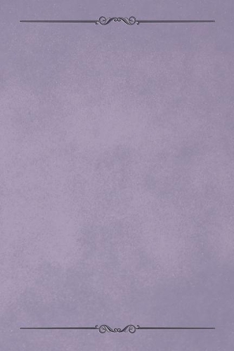 Thistle Purple 101 - Blank Notebook with Bars & Scrolls Borders