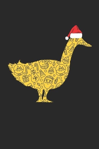 Duck with Santa Hat Christmas Notebook - Christmas Duck Journal - Christmas Gift for Animal Or Duck Lovers, Zookeepers, Veterinaries
