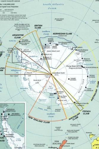 Modern Map of the Antarctic Region Journal