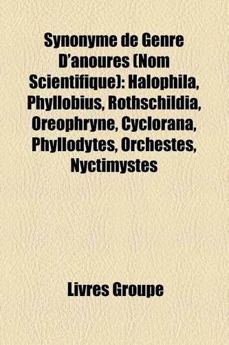 Synonyme de Genre D'Anoures (Nom Scientifique)