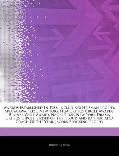 Articles on Awards Established in 1935, Including