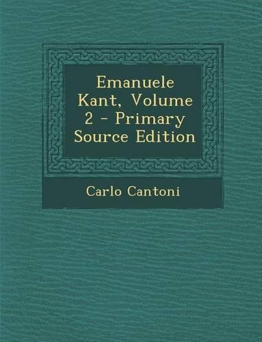 Emanuele Kant, Volume 2