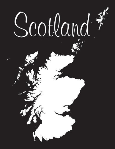 Scotland - Black 101 - Lined Notebook with Margins - 8.5X11