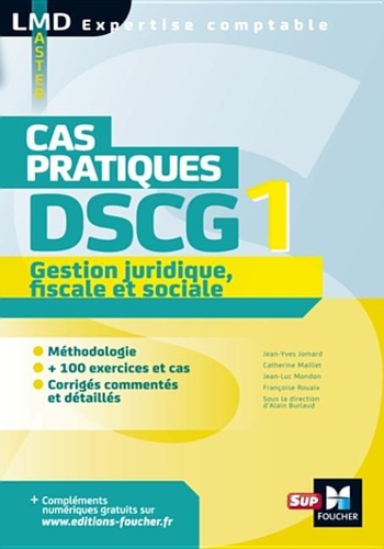 Dscg 1 Gestion Juridique Fiscale Et Sociale Cas Pratiques