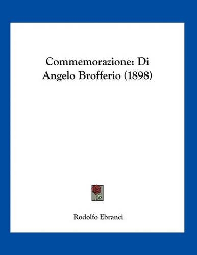 Commemorazione: Di Angelo Brofferio (1898)