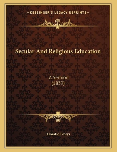 Secular And Religious Education