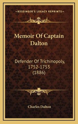 Memoir Of Captain Dalton
