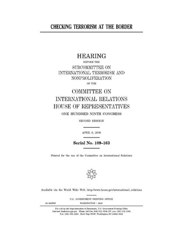 Checking terrorism at the border