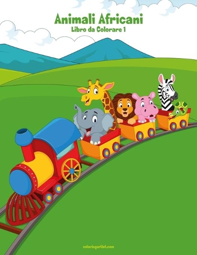 Animali Africani Libro da Colorare 1