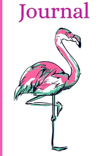 Journal: Flamingo Journal 6 x 9, 120 Page Blank Lined Paperback Journal